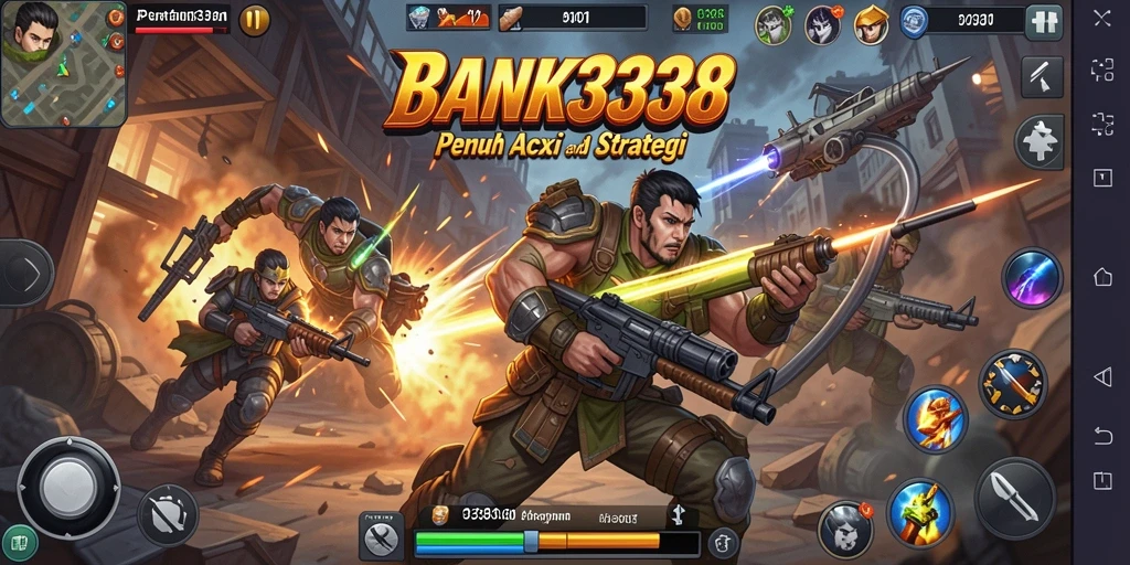 Tampilan dinamis dari gameplay Fighting yang seru di BANK338.