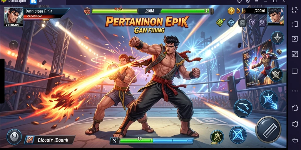 Tampilan gameplay menegangkan dalam J200M, siap untuk bertarung!