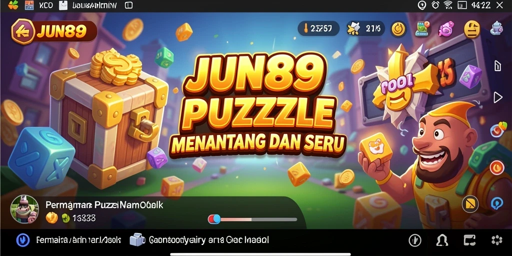 Skrinsut gameplay menarik dari game puzzle JUN88.