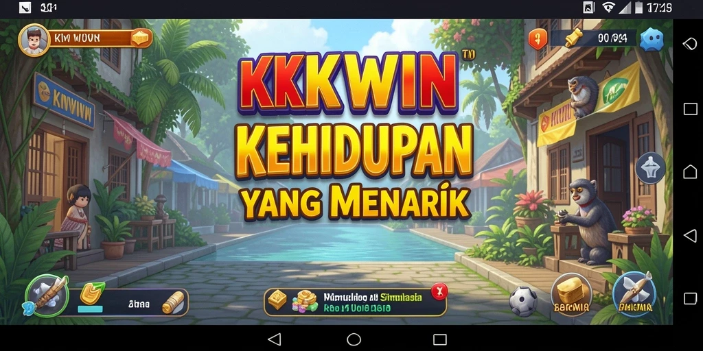 Tampilan gameplay KKWIN dengan interaksi karakter yang menarik.