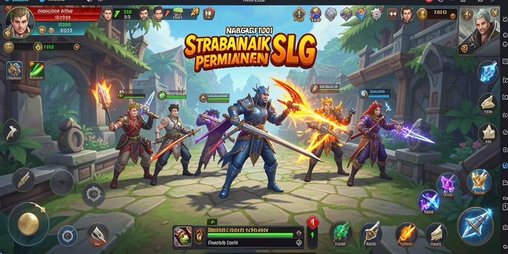 Tampilan gameplay menegangkan dalam NAGA1001 dengan pertempuran SLG yang mendebarkan.