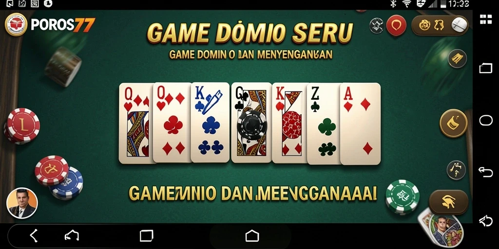 Screenshot gameplay POROS77 yang menampilkan aksi seru permainan Domino.