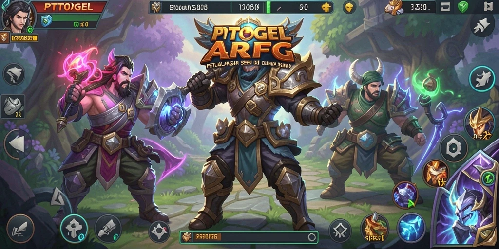 Screenshot PTTOGEL menampilkan aksi seru dalam pertarungan ARPG.