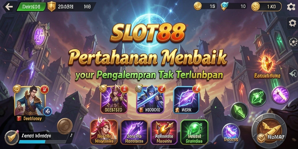 Screenshot SLOT88 menampilkan pertempuran menara yang intens dan strategis.