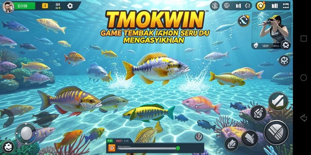 Screenshot gameplay seru Tembak Ikan di TMOKWIN.