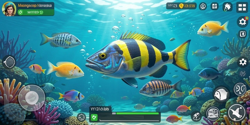 Gameplay seru memancing ikan di YY123 yang menantang.