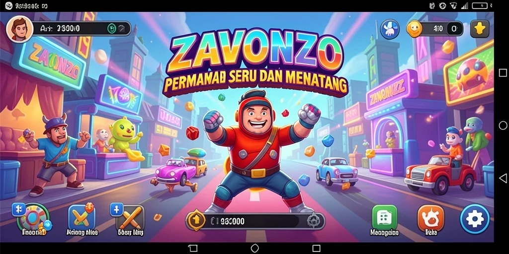 Screenshot gameplay ZAVONZO yang seru dan penuh aksi.